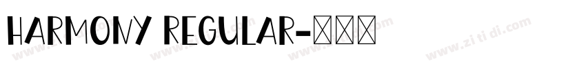 Harmony Regular字体转换